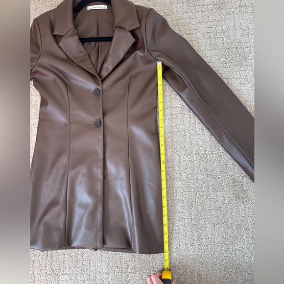 ABERCROMBIE FAUX LEATHER DRESS/ JACKET - Picture 8 of 16
